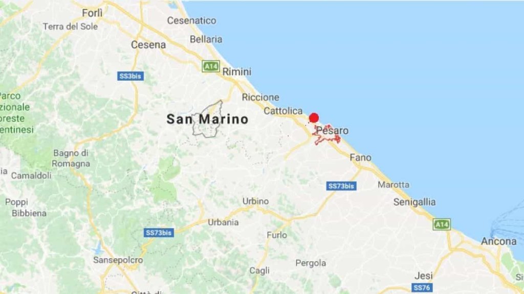 Terremoto, scossa di magnitudo 3,7 nelle Marche, al largo di Pesaro